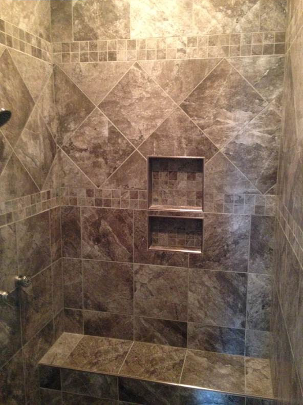 Shower Tile with inserts